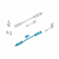 OEM Ford Focus Shaft & Joint Assembly Diagram - 8S4Z-3B437-B