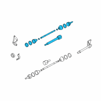 OEM Ford Focus Shaft & Joint Assembly Diagram - 8S4Z-3B436-B