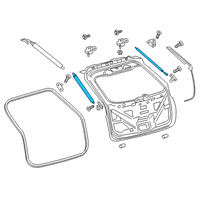 OEM Lincoln MKX Support Cylinder Diagram - FA1Z-58406A10-B