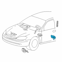 OEM Ford Taurus Side Sensor Diagram - 6R3Z-14B345-BB