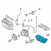 OEM Ford Fiesta Oil Pan Diagram - DS7Z-6675-A
