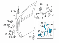 OEM Ford E-150 Lock Assembly Diagram - 7C2Z-15219A65-BA