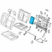 OEM Ford Escape Armrest Assembly Diagram - CJ5Z-7867112-AA