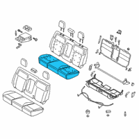 OEM Ford Ranger Seat Cushion Pad Diagram - KB3Z-2663840-A