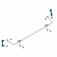 OEM Ford Explorer Stabilizer Link Diagram - LB5Z-5C486-A
