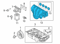 OEM Ford Escape MANIFOLD ASY - INLET Diagram - LX6Z-9424-A
