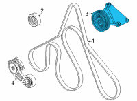 OEM Ford E-350 Super Duty Pulley Assembly Diagram - BC3Z-8678-A