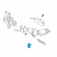 OEM Ford Edge Catalytic Converter Front Support Diagram - F2GZ-5K291-A
