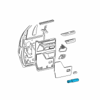 OEM Ford Armrest Diagram - F8UZ-1524101-AAA