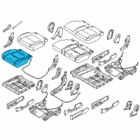 OEM Ford Explorer Seat Cushion Pad Diagram - FB5Z-78632A22-K