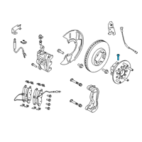 OEM Ford Hub Assembly Wheel Bolt Diagram - -W714650-S442