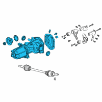 OEM Ford Escape Differential Assembly Diagram - 9E51-4000-AC