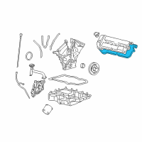 OEM Ford Taurus Valve Cover Gasket Diagram - YL8Z-6584-AA