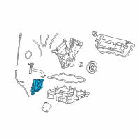 OEM Ford Fusion Oil Pump Diagram - XW4Z-6600-DA