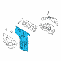 OEM Lincoln MKX Manifold With Converter Diagram - BT4Z-5G232-C