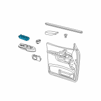 OEM Ford Explorer Sport Trac Window Switch Diagram - 1L5Z-14529-AB