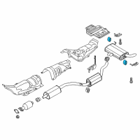 OEM Ford C-Max Rear Muffler Insulator Diagram - CV6Z-5A262-C