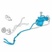 OEM Ford Excursion Power Steering Reservoir Diagram - 3C3Z-3A697-AB