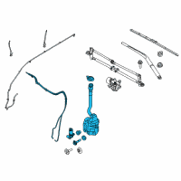 OEM Ford Explorer Reservoir Assembly Diagram - BB5Z-17618-A