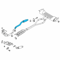 OEM Lincoln MKZ Front Pipe Diagram - HP5Z-5G203-A