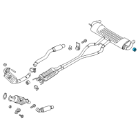 OEM Ford Fusion Rear Support Insulator Diagram - HP5Z-5A262-A