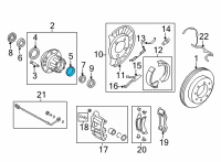OEM Ford E-250 Axle Bearings Diagram - BC3Z-1239-A