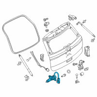 OEM Ford Lock Cylinder Assembly Diagram - FB5Z-5443262-B