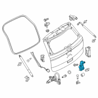 OEM Ford Explorer Latch Assembly Diagram - BB5Z-7843150-C