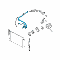 OEM Lincoln MKZ Hose & Tube Assembly Diagram - AH6Z-19D734-A