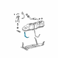 OEM Ford F-150 Support Strap Diagram - F65Z-9054-MA