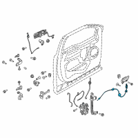 OEM Ford F-150 Release Cable Diagram - FL3Z-15221A00-E