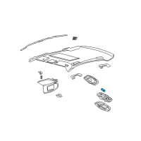 OEM Ford Taurus Interior Bulb Diagram - F58Z-13466-A