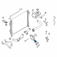 OEM Ford Mustang Thermostat Diagram - BR3Z-8575-D