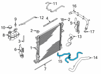 OEM Lincoln Aviator Water Hose Assembly Diagram - L1MZ-8C289-H