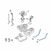 OEM Ford Taurus X Support Strap Diagram - 8A4Z-9092-A