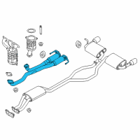 OEM Ford Edge Front Pipe Diagram - BA1Z-5G203-A