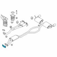 OEM Ford Edge Muffler & Pipe Gasket Diagram - BT4Z-9450-A