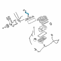 OEM Ford E-250 Oil Filler Tube Diagram - 9C2Z-6763-A