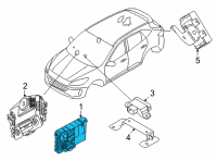 OEM Ford Escape KIT - ALARM/KEYLESS LOCK SYSTE Diagram - LX6Z-15604-AA