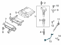 OEM Lincoln MKX Knock Sensor Diagram - FT4Z-12A699-C