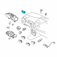 OEM Ford Fiesta Hazard Switch Diagram - C1BZ-13350-A