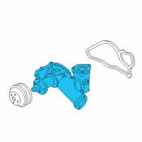 OEM Ford E-350 Super Duty Water Pump Assembly Diagram - F81Z-8501-A