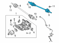 OEM Ford Edge Axle Assembly Diagram - K2GZ-4K139-A