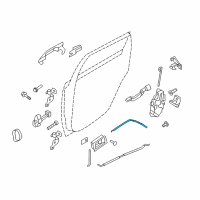 OEM Ford Focus Lock Cable Diagram - 8S4Z-54221A00-A