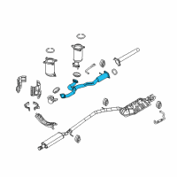 OEM Ford Taurus Front Pipe Diagram - 9G1Z-5G274-D