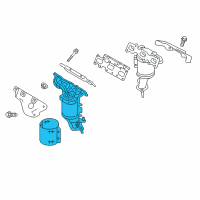 OEM Lincoln Continental Manifold With Converter Diagram - F2GZ-5G232-C