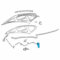 OEM Ford Excursion Release Handle Diagram - F81Z-16916-AB