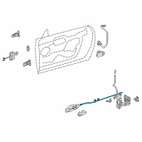 OEM Ford Thunderbird Cable Diagram - 1W6Z-76221A00-AA
