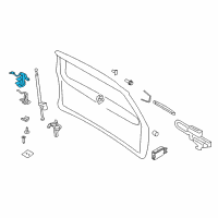 OEM Ford Expedition Latch Assembly Diagram - 7L1Z-7843150-B