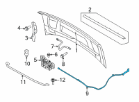 OEM Ford E-350 Super Duty Release Cable Diagram - 8C2Z-16916-B